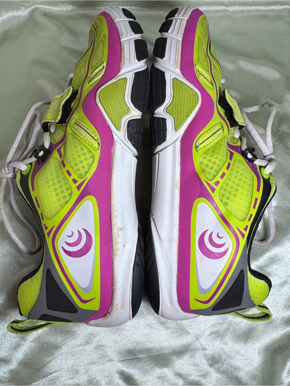 Topo Athletic Halsa Lime Orchid Zero-Drop Neon Athletic Sneakers Women’s size 10 - Picture 6 of 9